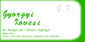 gyorgyi kovesi business card